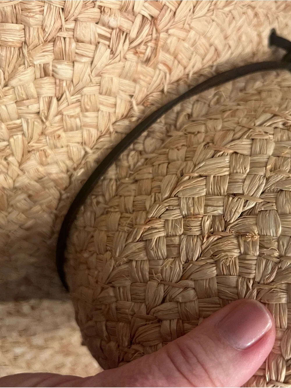 Biltmore for Madewell Natural Straw Wide-Brim Sun Hat with leather Chin Cord